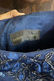 Varun Chakkilam Sapphire blue floral gown