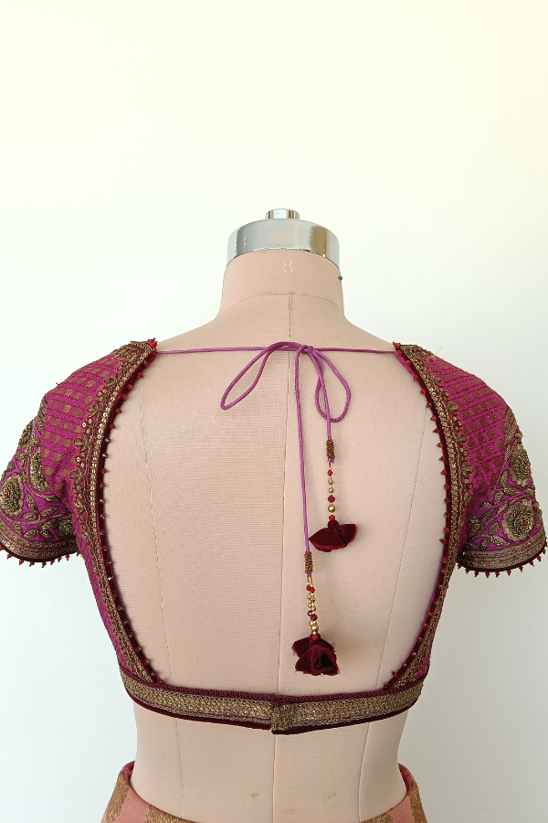 Rani Pink Brocade lehenga set