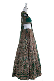 Shyamal & Bhumika green embroidered lehenga