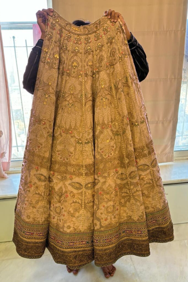 Gold sabyasachi lehenga 2025