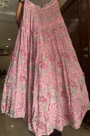 Varun Chakkilam pink embroidered lehenga