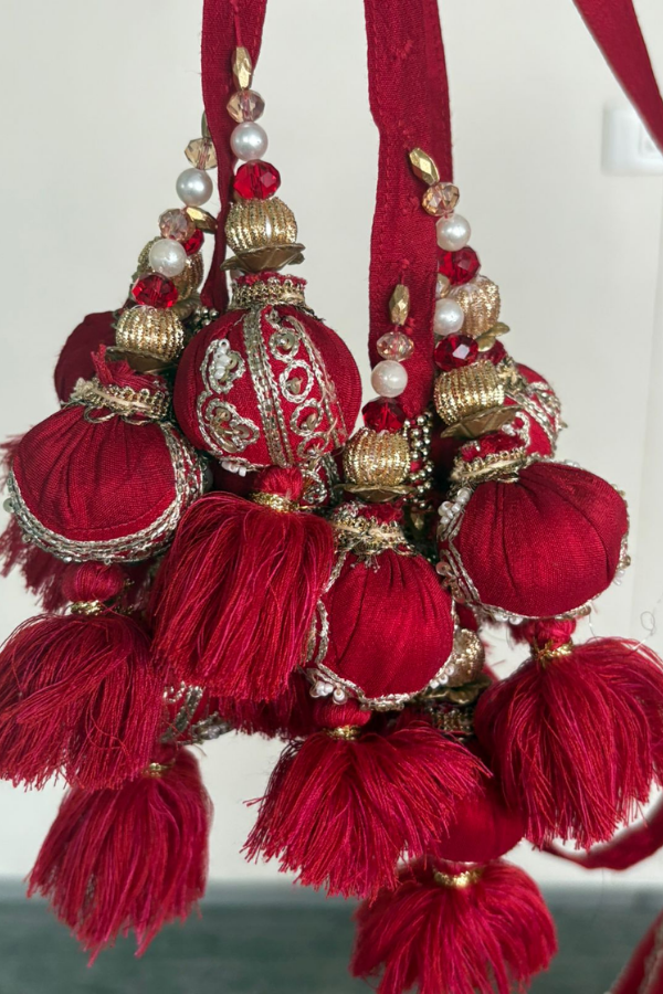 KALKI FASHION CRIMSON RED BRIDAL LEHENGA SET