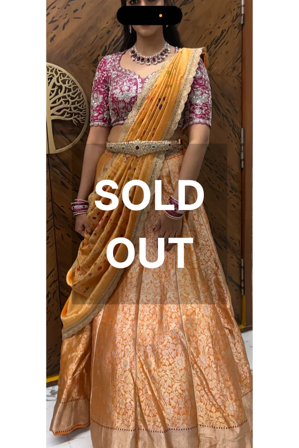 Jayanti Reddy orange & pink lehenga