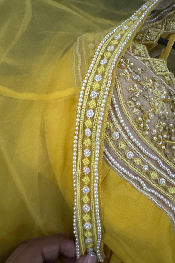 Ridhi Mehra yellow lehenga & cape set