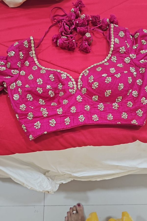 Sabyasachi Fuschia Pink bridal legenga