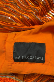 AMIT AGGARWAL Neon Orange  lehenga Set