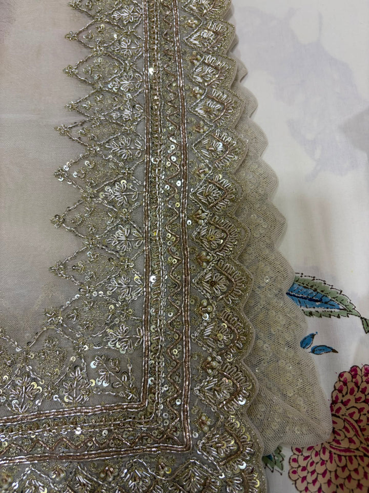 Anushree Reddy Ivory Embellished Bridal Lehenga Set