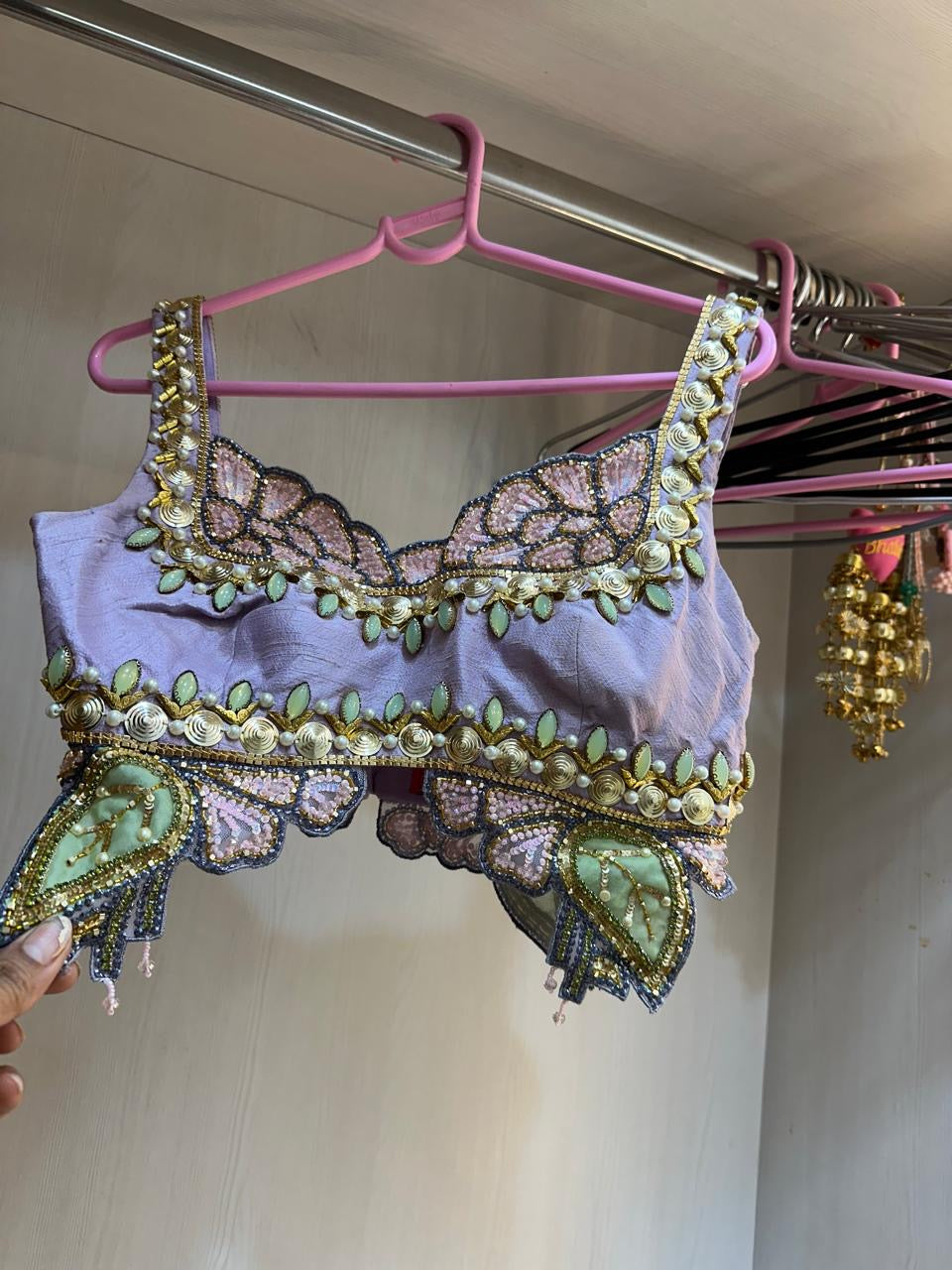 Papa Don’t Preach Lavender Embroidered Sharara Set