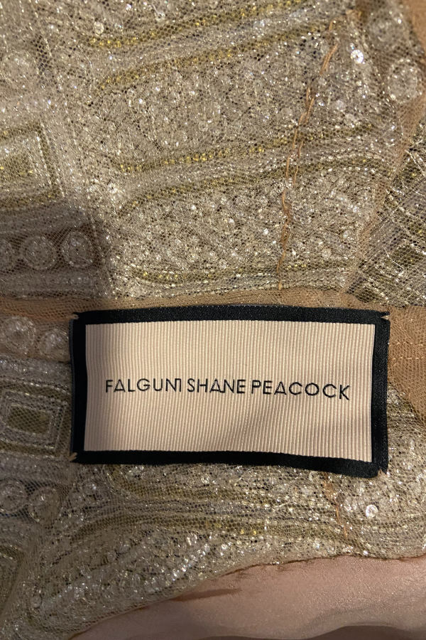 Falguni Shane peacock beige lehenga