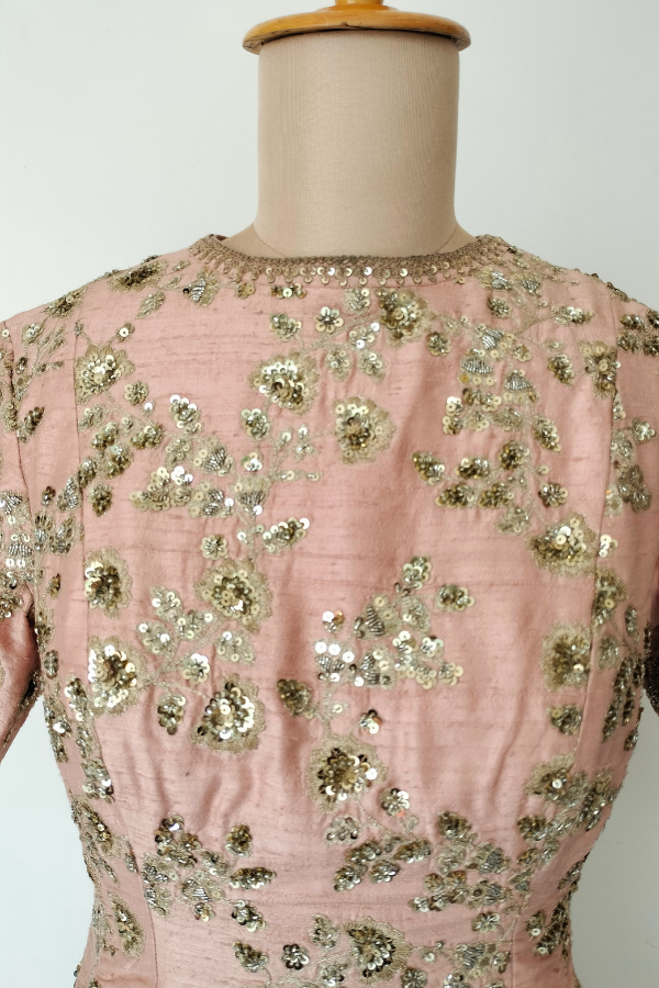Pastel Rose Zari work lehenga set