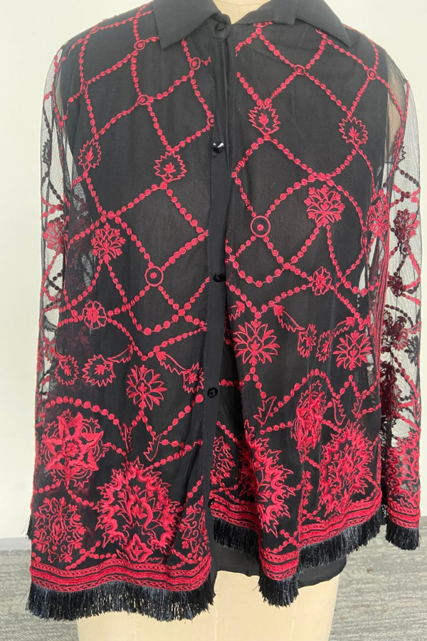 Tarun tahiliani cape shirt