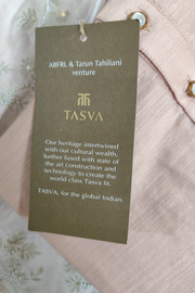 Tasva X Tarun Tahiliani peach sherwani set