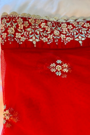 Anita Dongre Red embroidered lehenga set