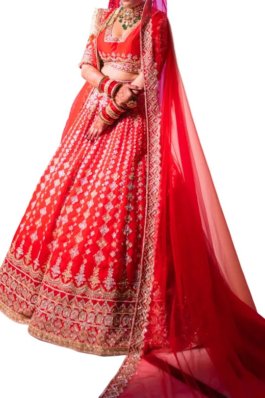 Manish Malhotra scarlet red lehenga