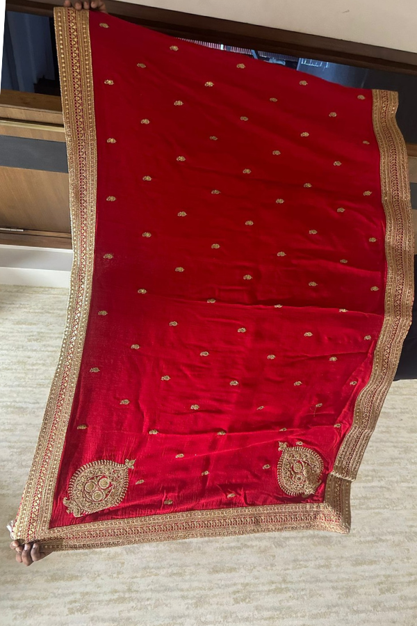 Sabyasachi red embroidered lehenga