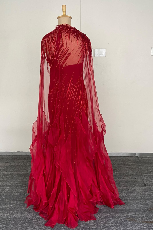 Gaurav Gupta Crimson Gown