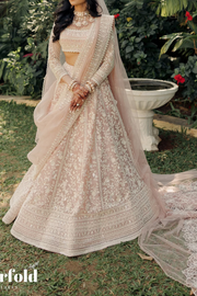 Anushree Reddy pink embroidered lehenga set