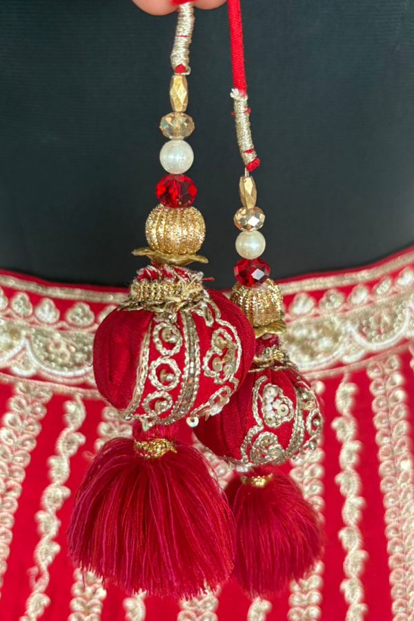 KALKI FASHION CRIMSON RED BRIDAL LEHENGA SET