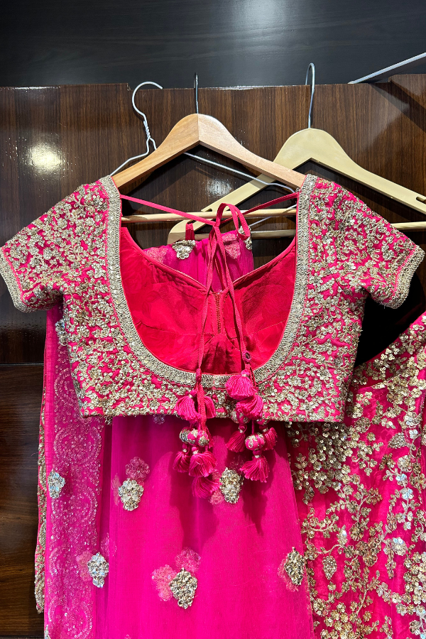 Sabyasachi embroidered pink lehenga