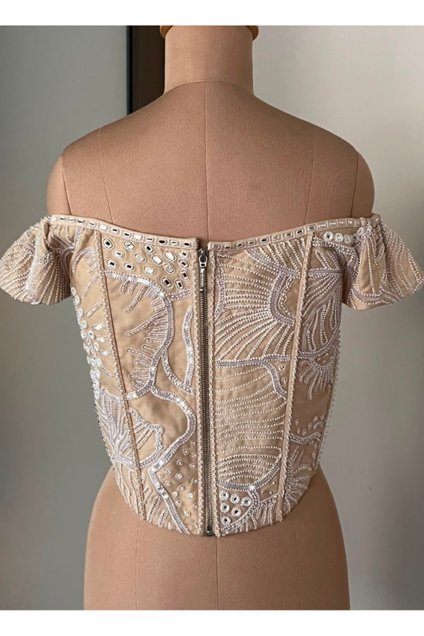 Sequin Corset Sharara set