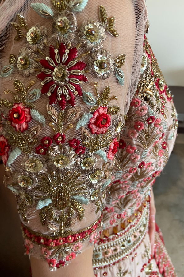 Varun Bahl pink embroidered lehenga