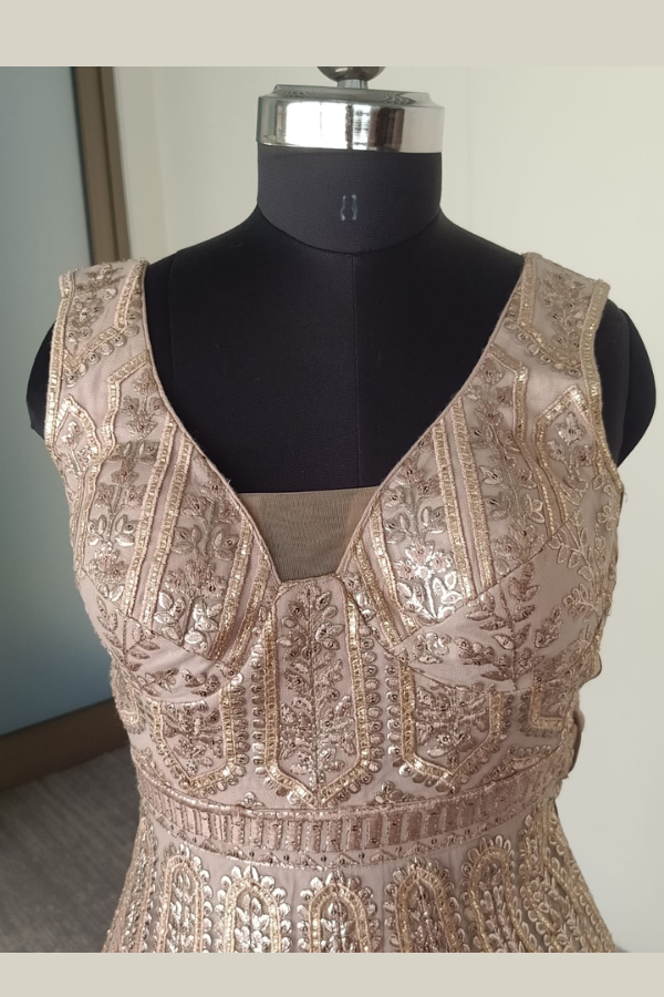 POONAM AND PRIYANKA GOLDEN GOWN