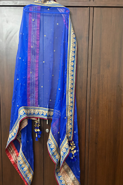 Tarun tahiliani Blue printed zardosi lehenga