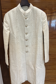 Sabyasachi ivory embroidered sherwani