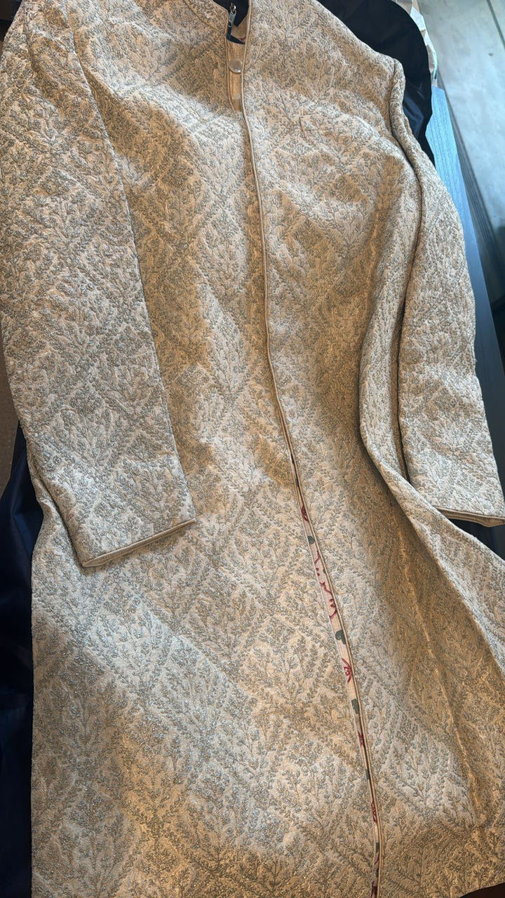 Anita Dongre Ivory Embroidered Sherwani Set
