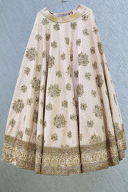 Sabyasachi beige embroidered lehenga set