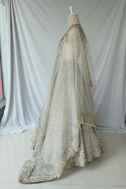 Manish malhotra Ivory Organza Lehenga