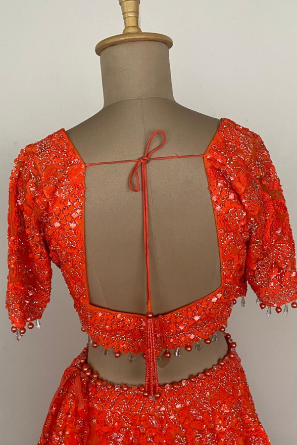 Saffron Glaze lehenga set