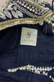 Seema Gujral blue embellished lehenga