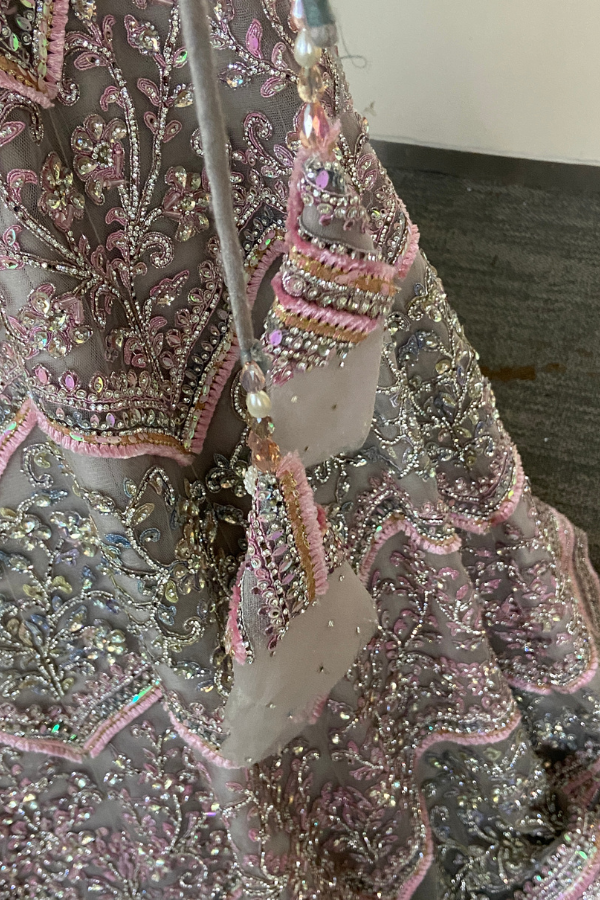 Rose tinted Shimmer lehenga set