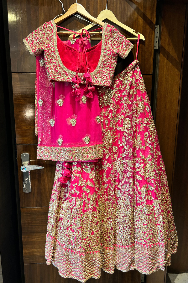 Sabyasachi embroidered pink lehenga