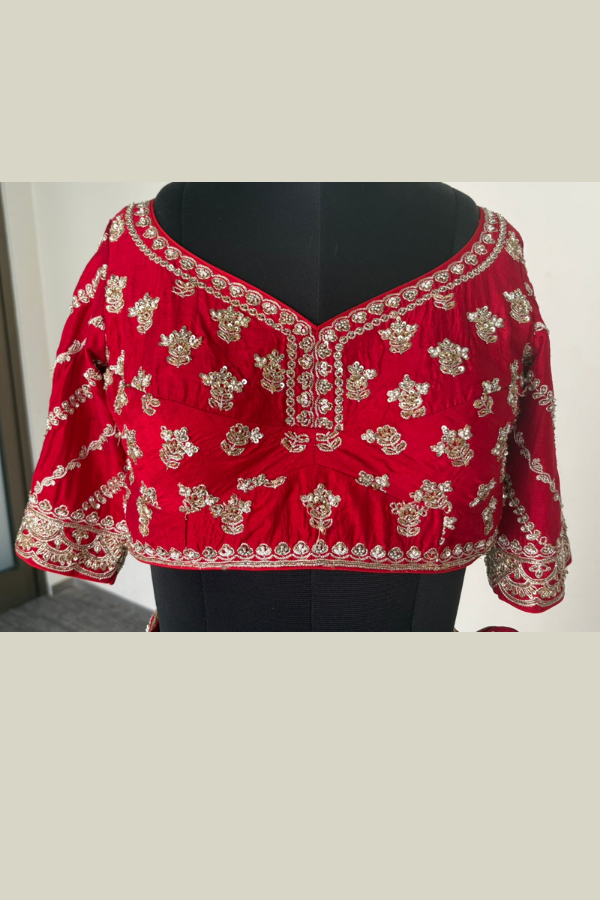 KALKI FASHION CRIMSON RED BRIDAL LEHENGA SET