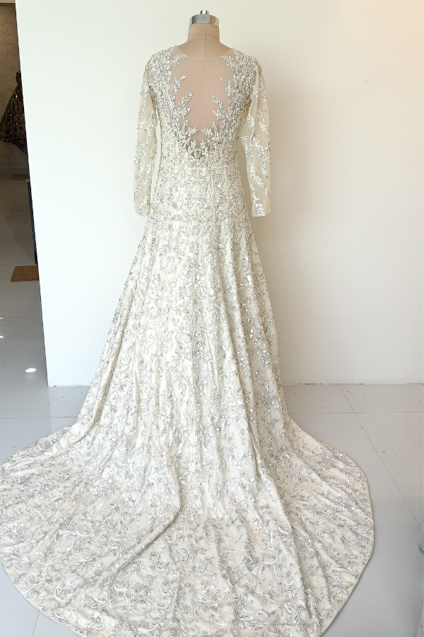Ivory Cascade Gown