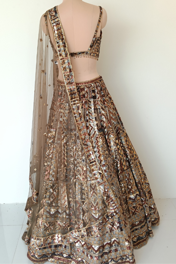 Bronze Glamour Lehenga