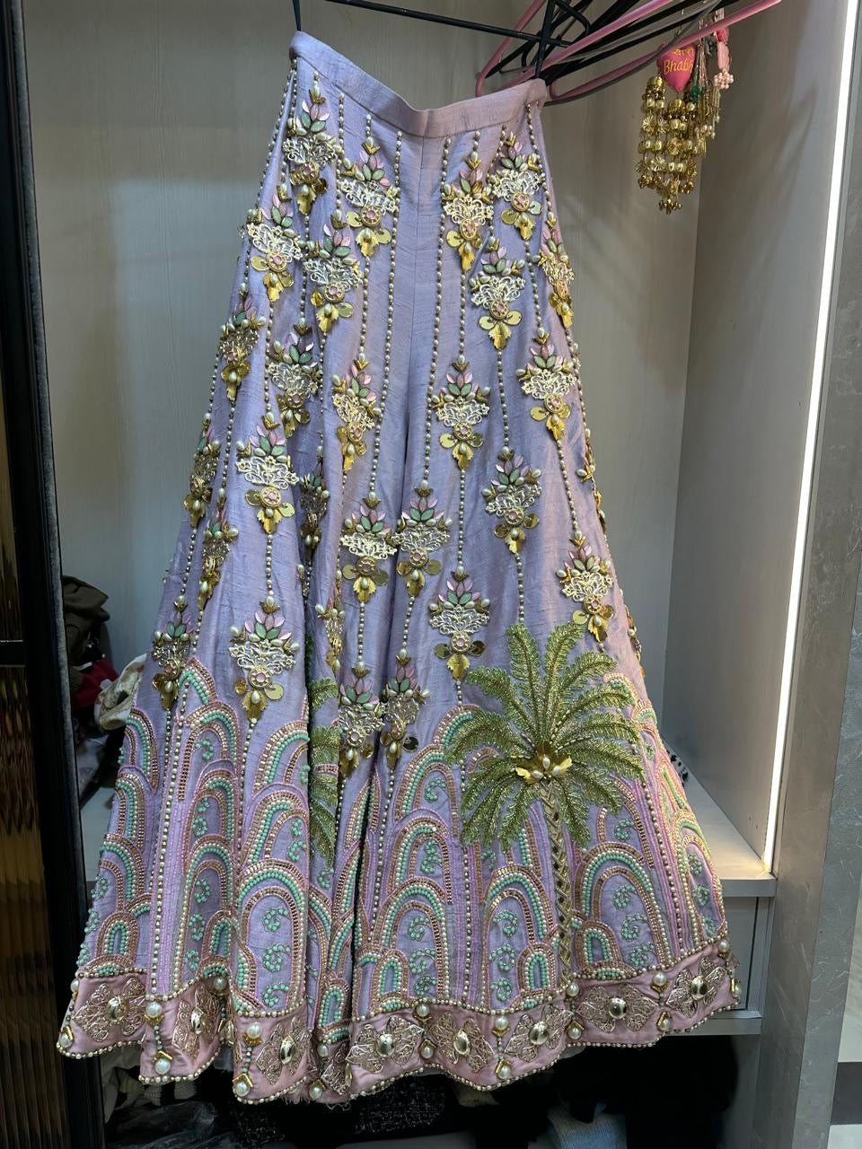 Papa Don’t Preach Lavender Embroidered Sharara Set