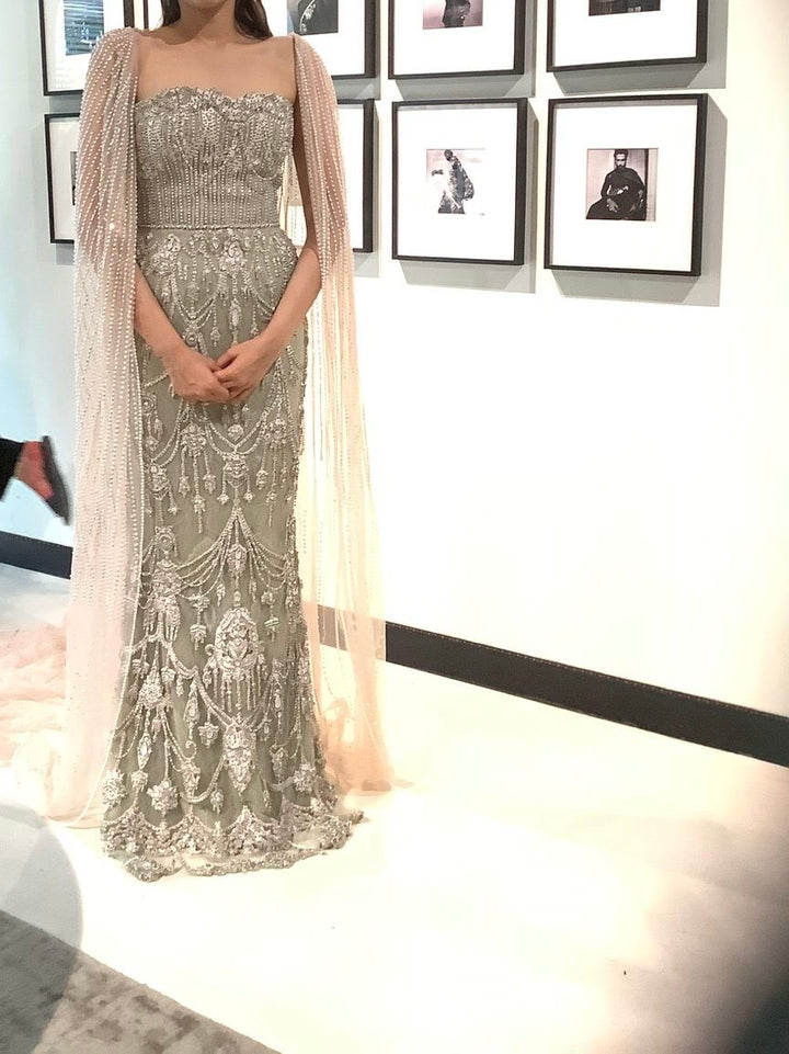 Shantanu & Nikhil Embellished Evening Gown