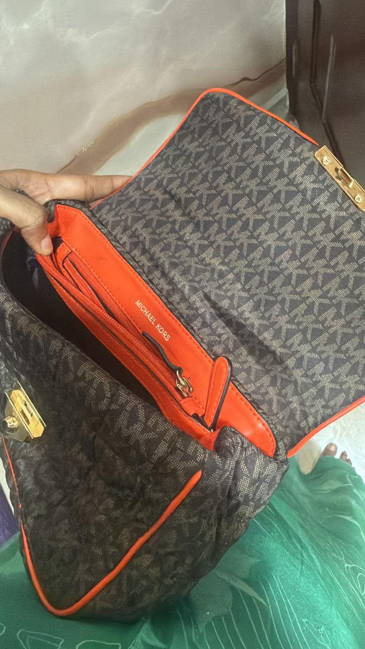 Michael Kors Soho Quilted Signature Logo Shoulder Bag
