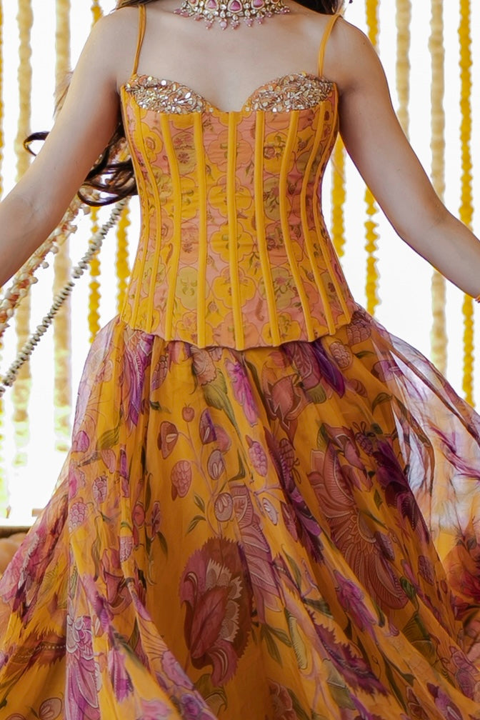 Mahima Mahajan Embroidered Corset Gown