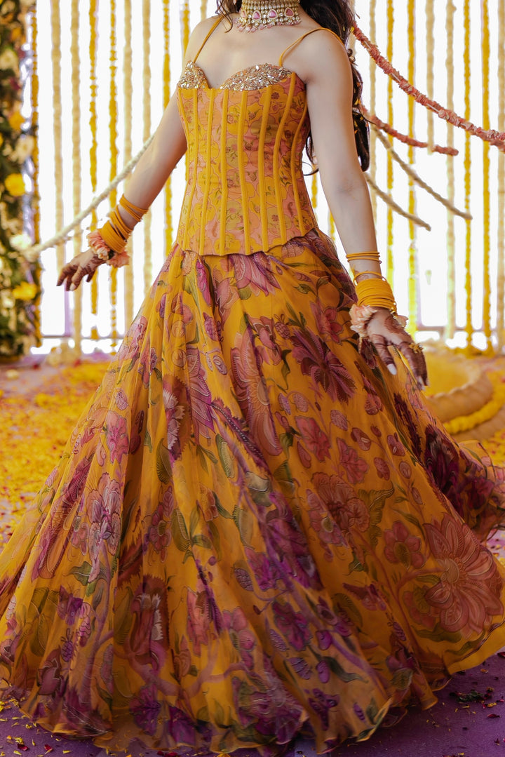 Mahima Mahajan Embroidered Corset Gown