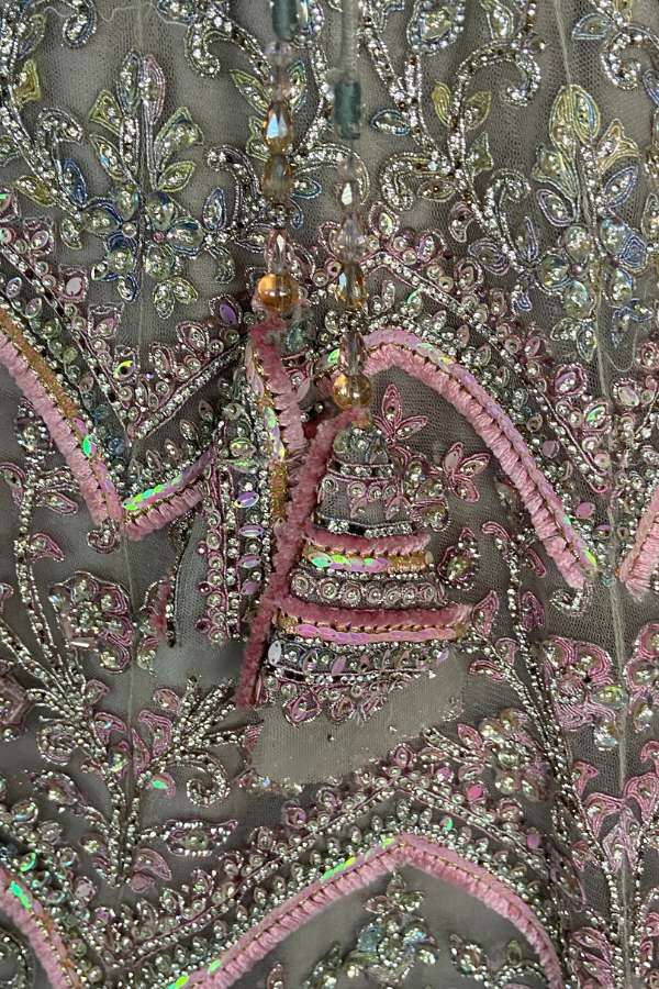 Rose tinted Shimmer lehenga set