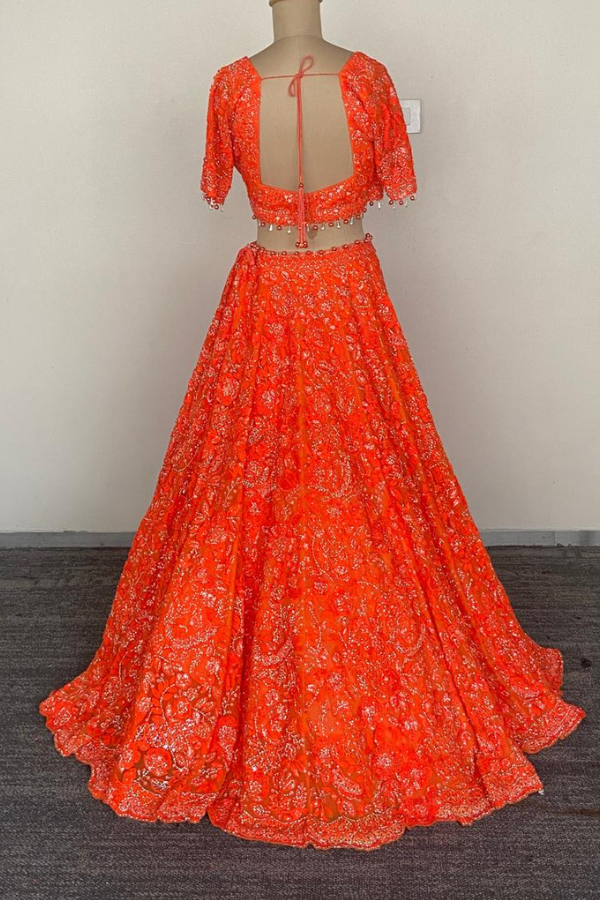 Saffron Glaze lehenga set