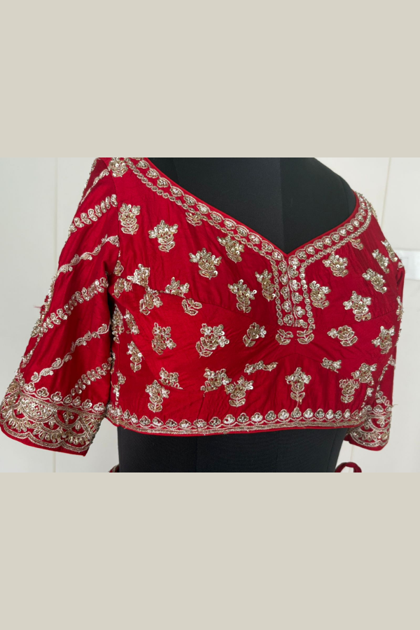 KALKI FASHION CRIMSON RED BRIDAL LEHENGA SET