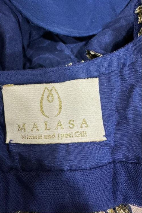 Blue Embroidered lehenga set