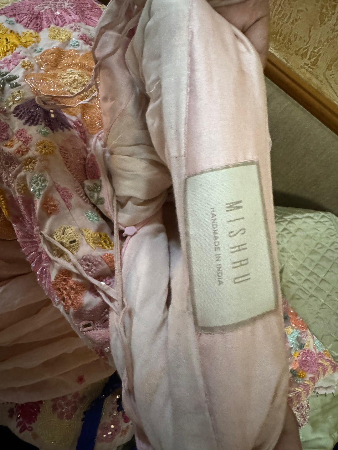 Mishru Floral Embroidered Lehenga Set