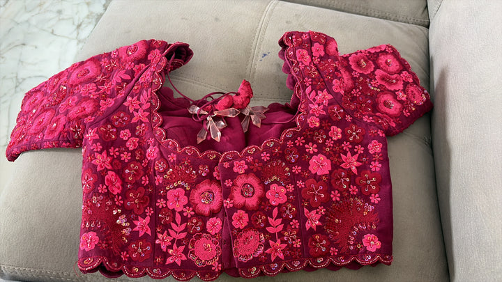 Mishru Floral Embroidered Lehenga Set