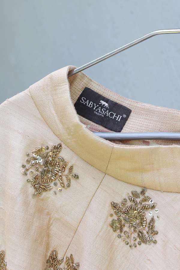 Sabyasachi beige embroidered lehenga set